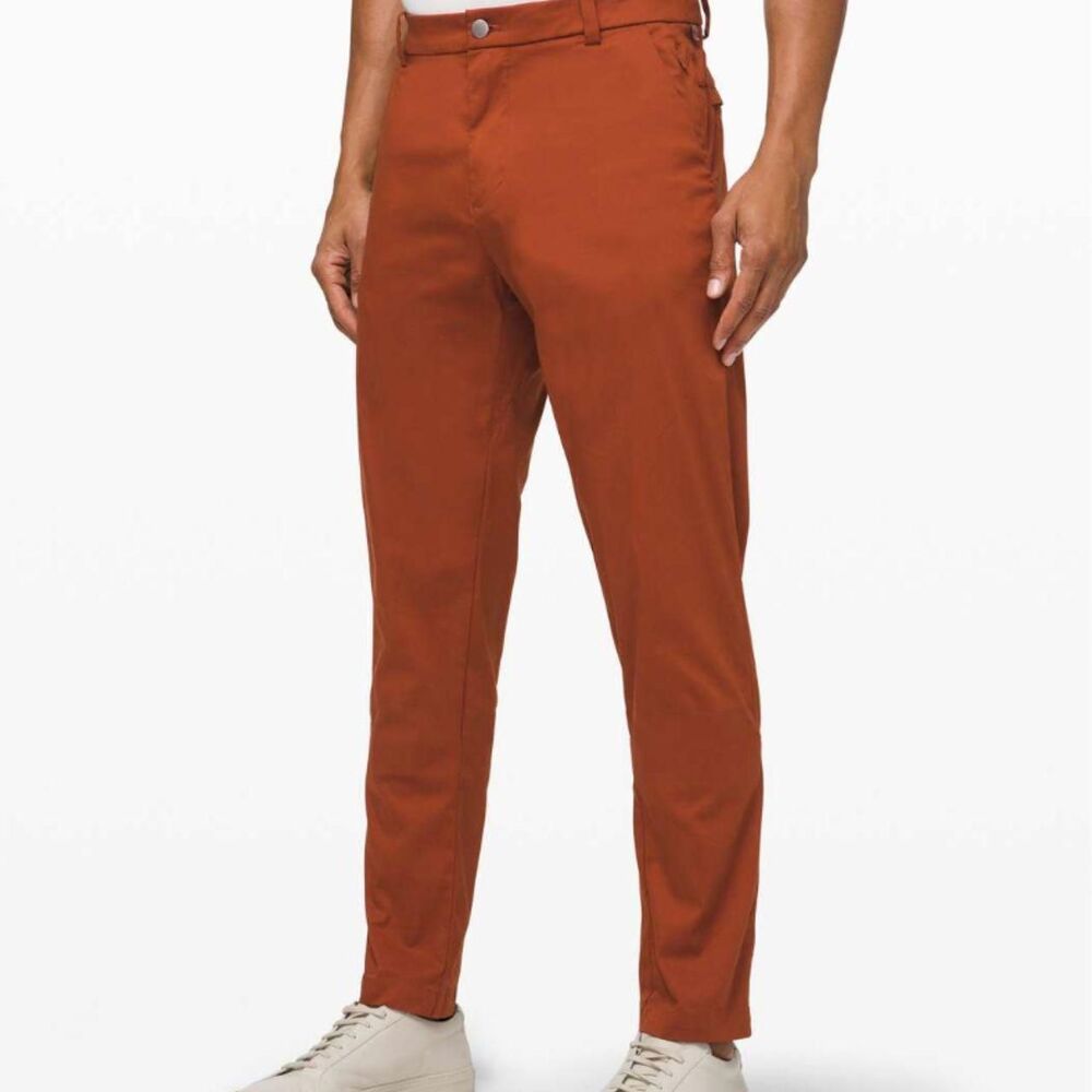 Lululemon Men's Commission Pant Classic *Swift Cotton in Dark Terracotta - 30x34